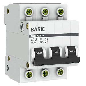 Выключатель нагрузки ВН-29 3P 40А BASIC