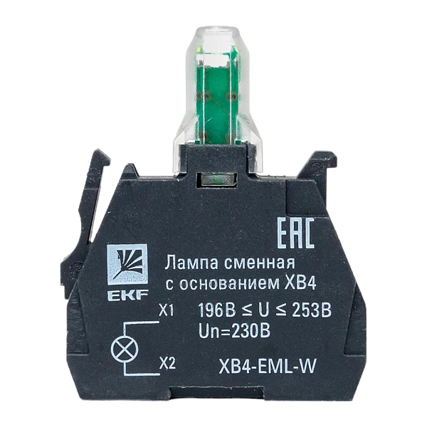 Лампа сменная c основанием XB4 белая 230В EKF PROxima