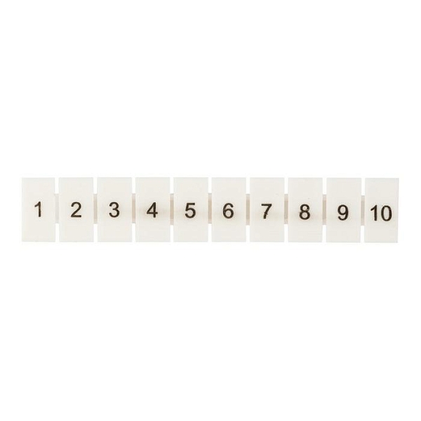 Маркеры для UT/ST/Push-in 2,5 с нумерацией 1-10 (100 шт.) EKF