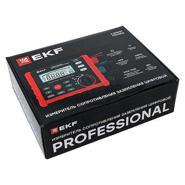 Измеритель сопротивления заземления цифровой E-Resist MS2302 EKF Professional