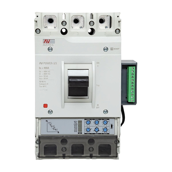 Выключатель автоматический в литом корпусе AV-POWER-3/3 400А 50кА ETU2.2 EKF