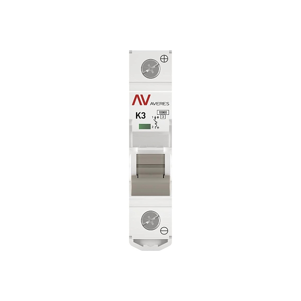 Выключатель автоматический AV-10 DC 1P 3A (K) 10kA EKF AVERES