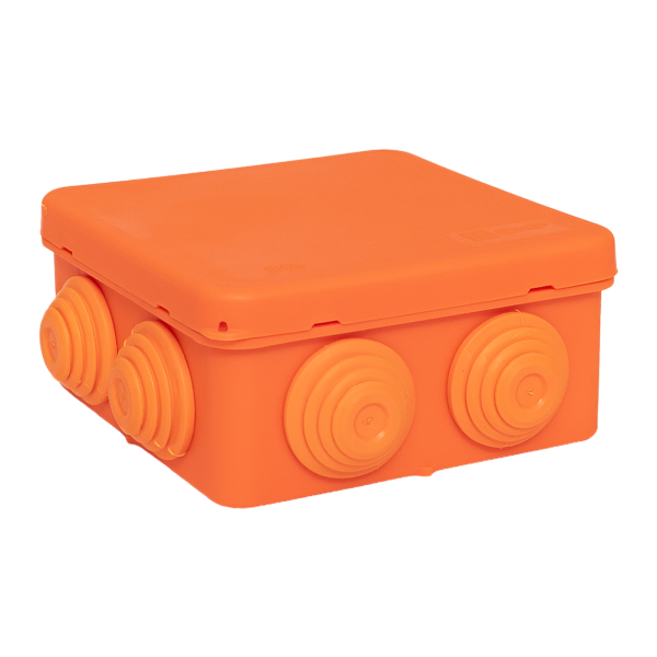 Коробка огнестойкая E45 85x85x40мм с клеммниками 5 полюсов 0,5-6мм2 IP55 HF EKF