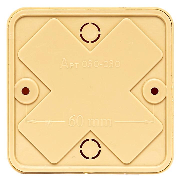 Коробка разветвительная KMP-030-030 (75x75x26) светлое дерево EKF PROxima