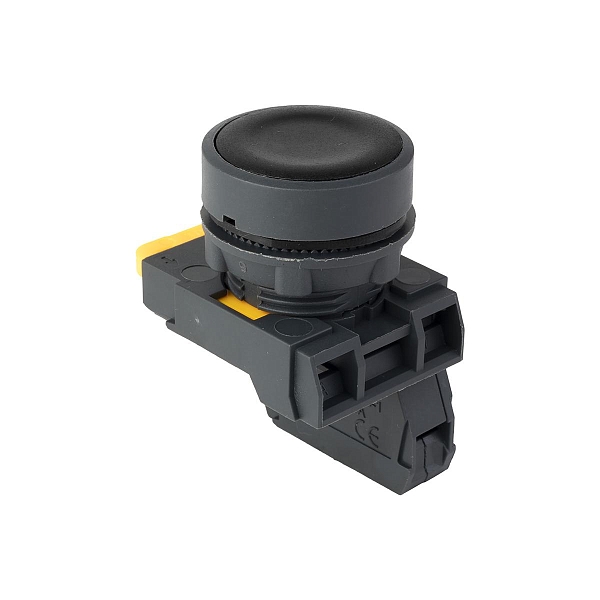 Кнопка SB-21 плоская без фиксации 1NС черная IP65 EKF
