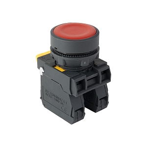 Кнопка SB-21 плоская без фиксации 1NO+1NС красная IP65 EKF