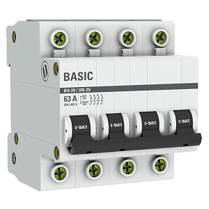 Выключатель нагрузки ВН-29 4P 63А BASIC