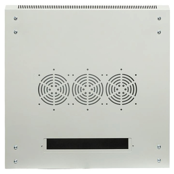 Шкаф настенный 19" TERACOM PRO 15U 600x600 мм дверь стеклянная с замком-ручкой серый