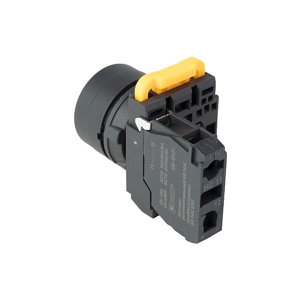 Кнопка SB-31 плоская с фиксацией 1NС зеленая IP65 EKF
