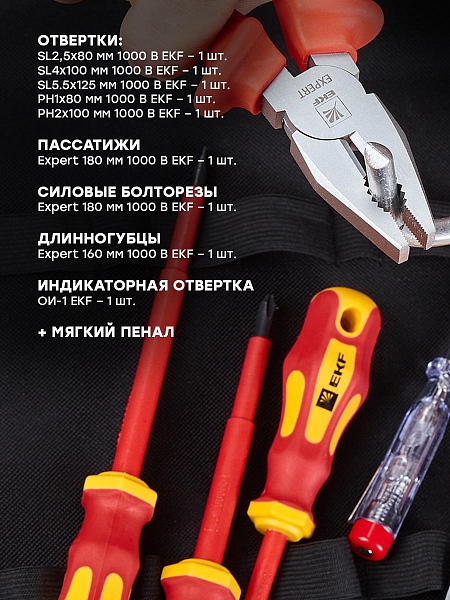 Набор диэлектрического инструмента НИИ-01 EKF Expert