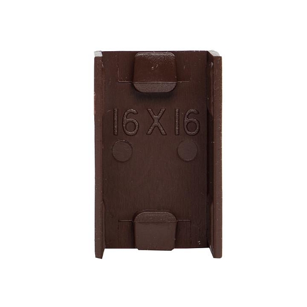 Соединитель (16x16) (4 шт) темное дерево EKF-Plast 