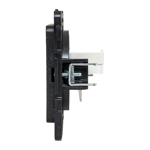 Стокгольм Механизм Розетки RJ-45 1-местной черный EKF