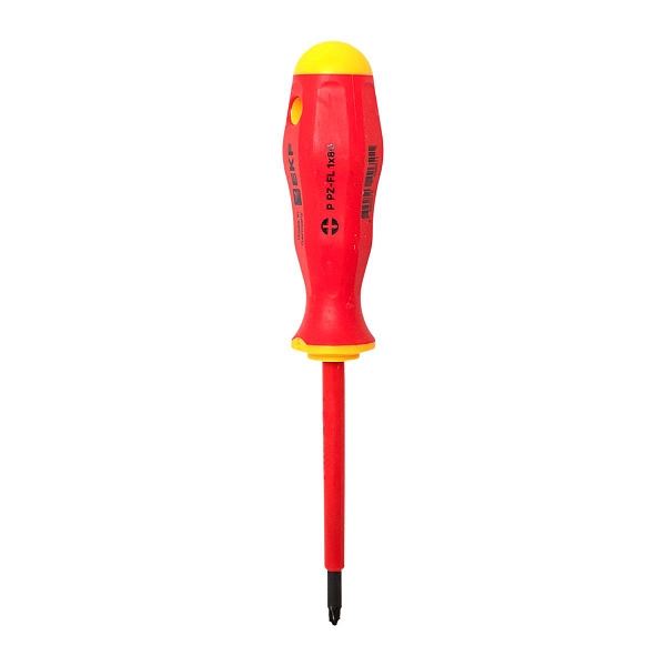 Отвертка Professional PZ-FL1x80 мм VDE 1000В EKF