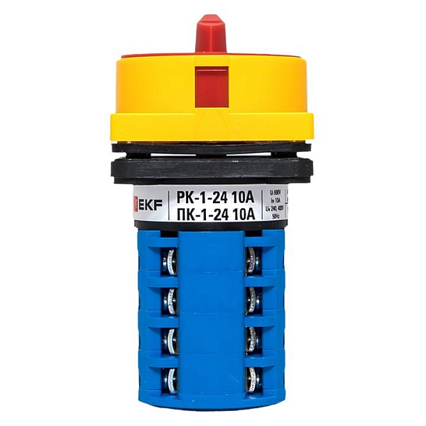 Переключатель кулачковый ПК-1-24 10А 4P "1-0-2" с блокировкой IP65 EKF PROxima