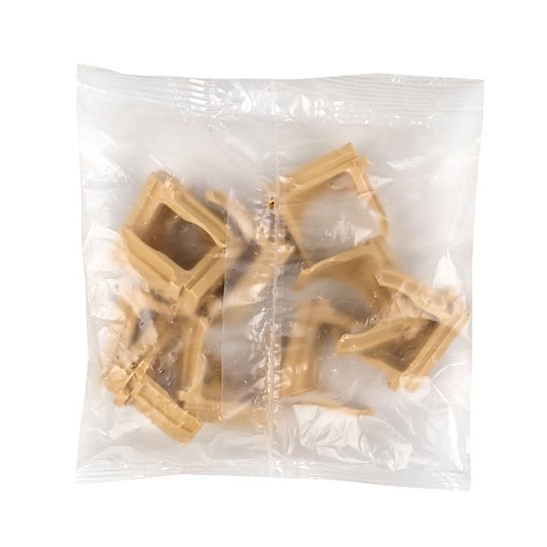 Крепеж-клипса d25 мм (10 шт) светлое дерево EKF-Plast