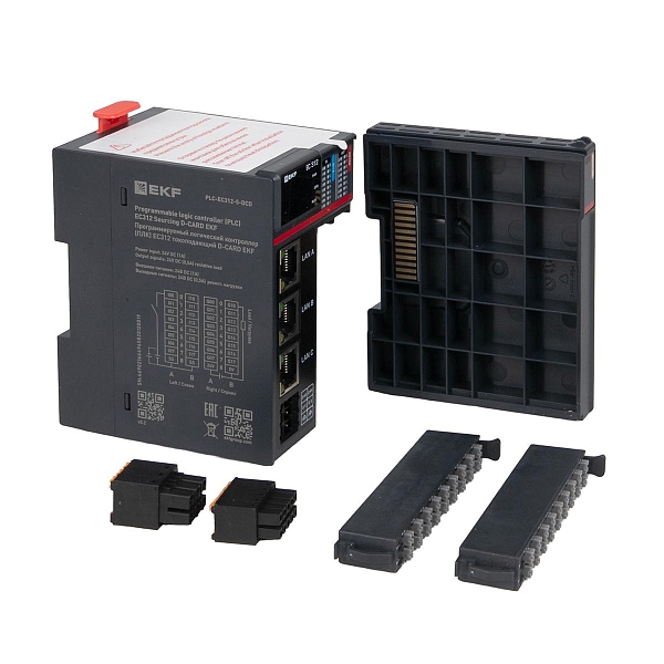 Программируемый логический контроллер (ПЛК) EC312 токоподающий D-CARD EKF