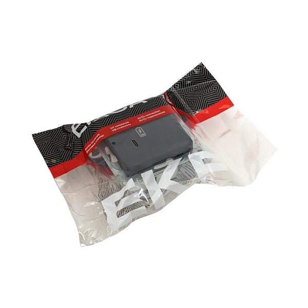 Механизм розетки USB-С, быстрая, графит Эпика EKF