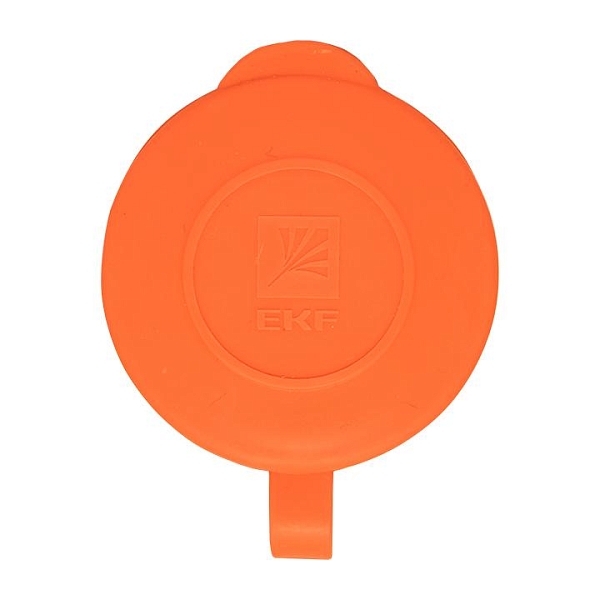 Роз. перенос. с защитной крышкой оранжевая каучуковая 230В 2P+PE 16A IP44 EKF PRO