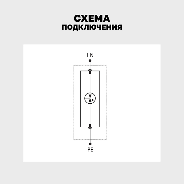 Устройство защиты от импульсных перенапряжений Класс 1 Iimp 25kA (10/350μs) 1P EKF