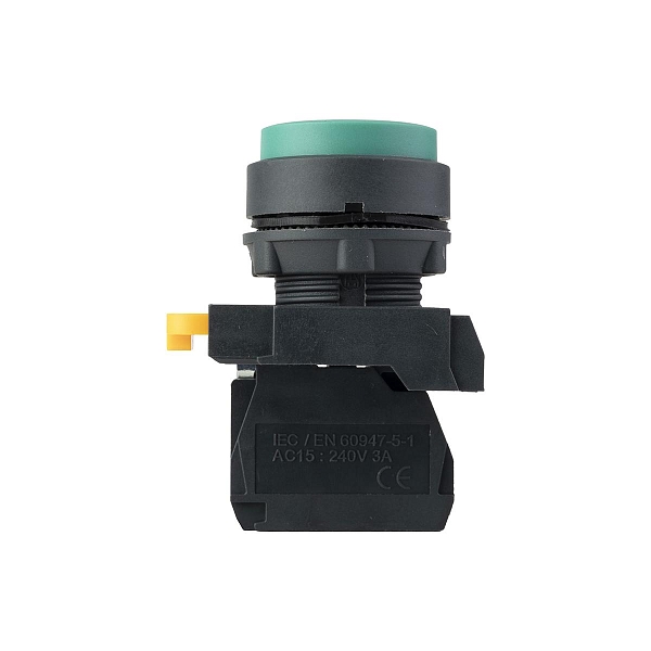 Кнопка выпирающая SB-25 без фиксации 1NO зеленая IP65 EKF
