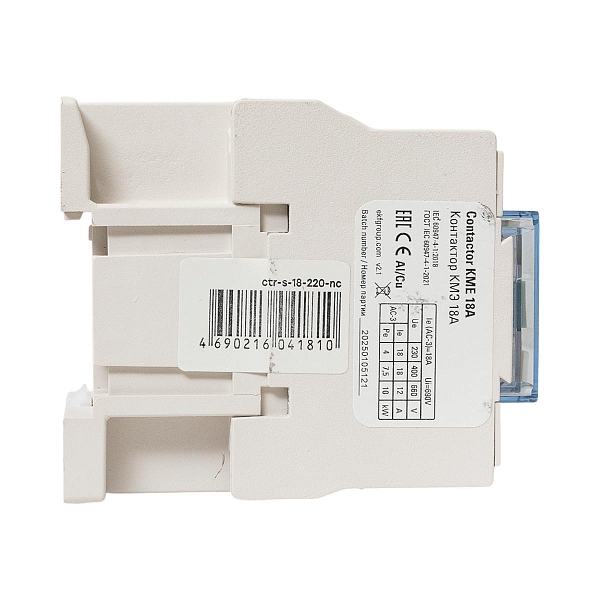 Контактор КМЭ-1 18А 1NC 230В AC EKF