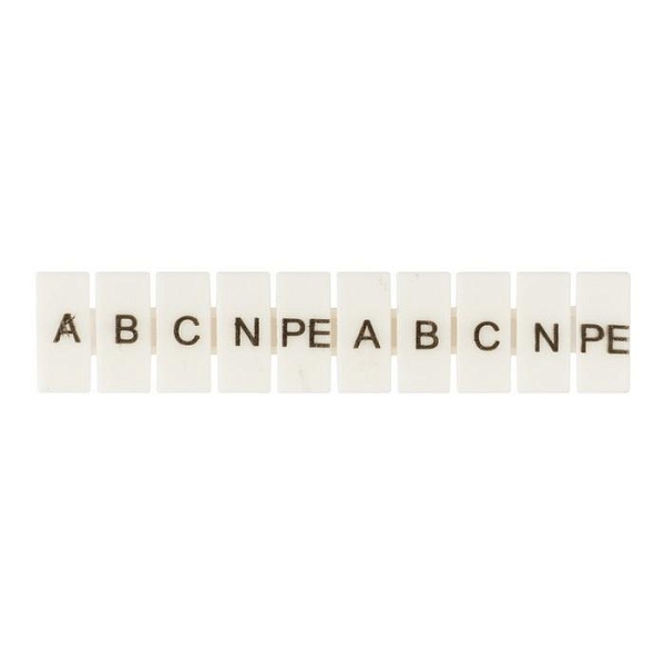 Маркеры для UT/ST/Push-in 6 с символами "A, B, C, N, PE" (100 шт.) EKF