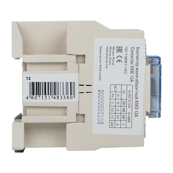 Контактор КМЭ-1 12А 1NO 230В AC EKF