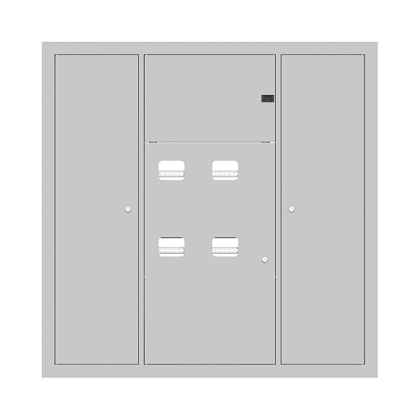 Устройство этажное распределительное встроенное типа УЭРВ 4 кв. (1300x1300x150) EKF