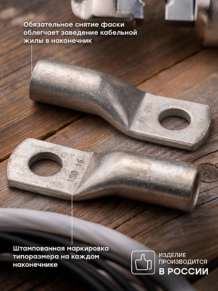 Наконечник медный луженый ТМЛ DIN 150-16 EKF PROxima