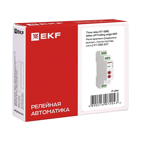 Реле времени (задержка выключ. после пропад. сигн.) RT-SBE EKF PROxima