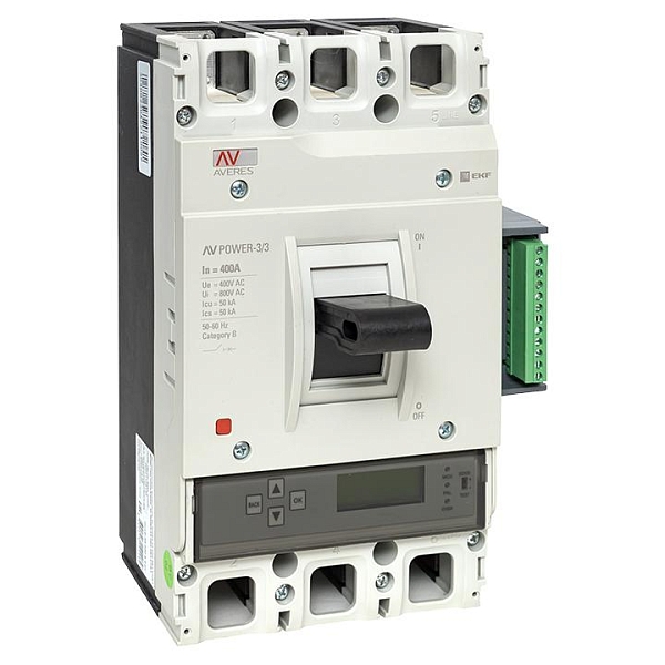 Выключатель автоматический в литом корпусе AV-POWER-3/3 400А 50кА ETU6.2 EKF