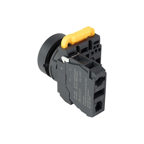Кнопка SB-21 плоская без фиксации 1NС белая IP65 EKF