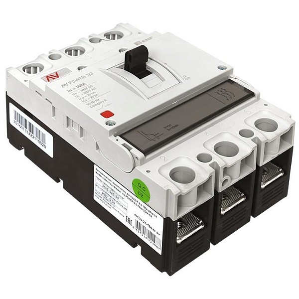 Выключатель автоматический в литом корпусе AV-POWER-2/3 160А 35кА TR EKF