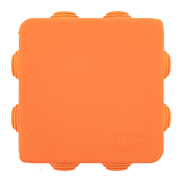 Коробка огнестойкая E45 85x85x40мм с клеммниками 5 полюсов 0,5-6мм2 IP55 HF EKF
