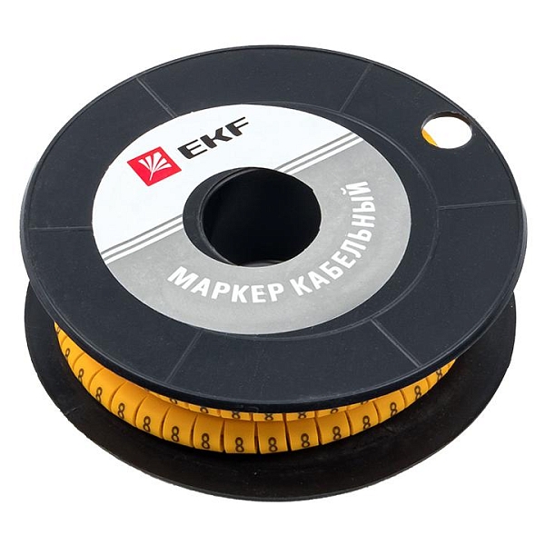 Маркер кабельный 6,0 мм2 "8" (350 шт.) (ЕС-3) EKF PROxima