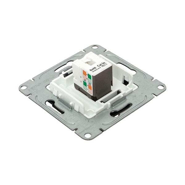Механизм розетки RJ45 (cat5), мокко Эпика EKF