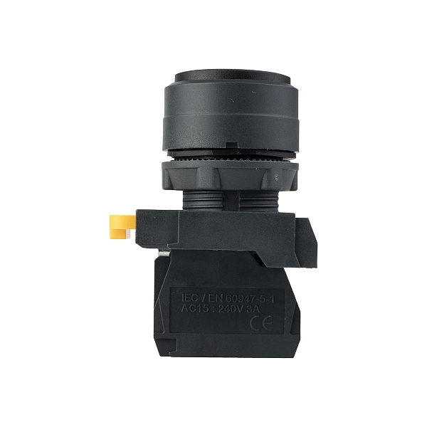 Кнопка выпирающая SB-35 с фиксацией 1NC черная IP65 EKF