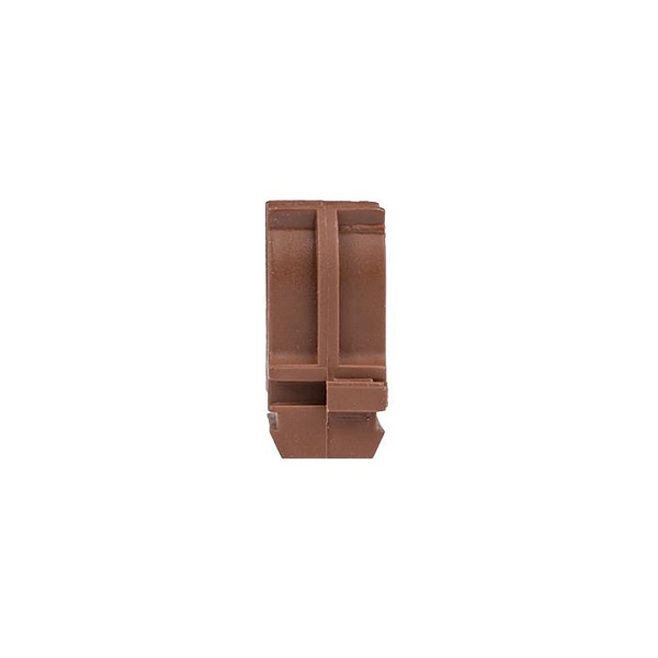 Крепеж-клипса d16 мм (10 шт) темное дерево EKF-Plast