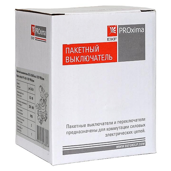 Пакетный выключатель ПВ 2-63 М3 исп.1 EKF PROxima