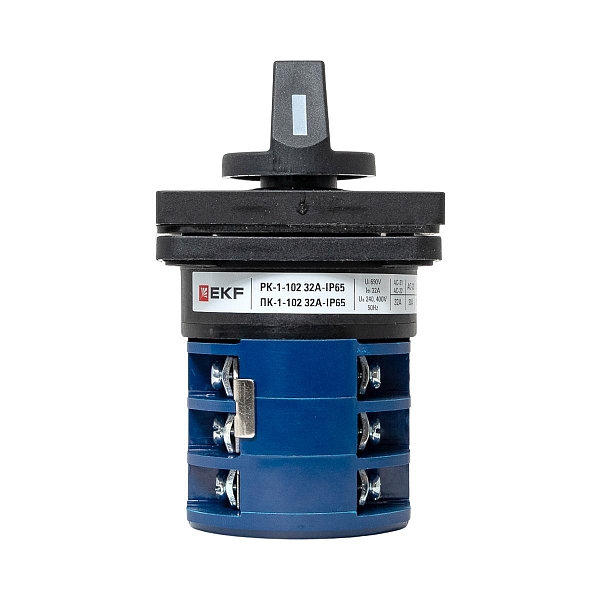 Переключатель кулачковый ПК-1-102 32А 2P «0-1-2-3» IP65 EKF