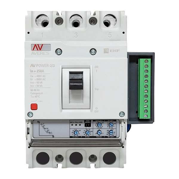 Выключатель автоматический в литом корпусе AV-POWER-2/3 250А 50кА ETU2.2 EKF