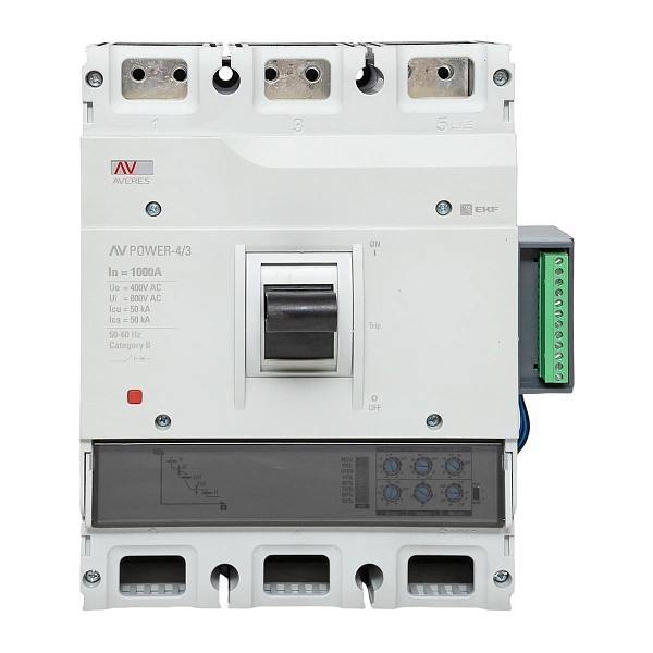 Выключатель автоматический в литом корпусе AV-POWER-4/3 1000А 50кА ETU2.2 EKF
