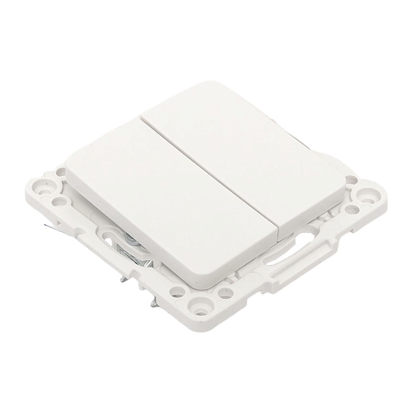 Стокгольм Механизм Выключателя 2-кл. 10А винтовые клеммы белый EKF